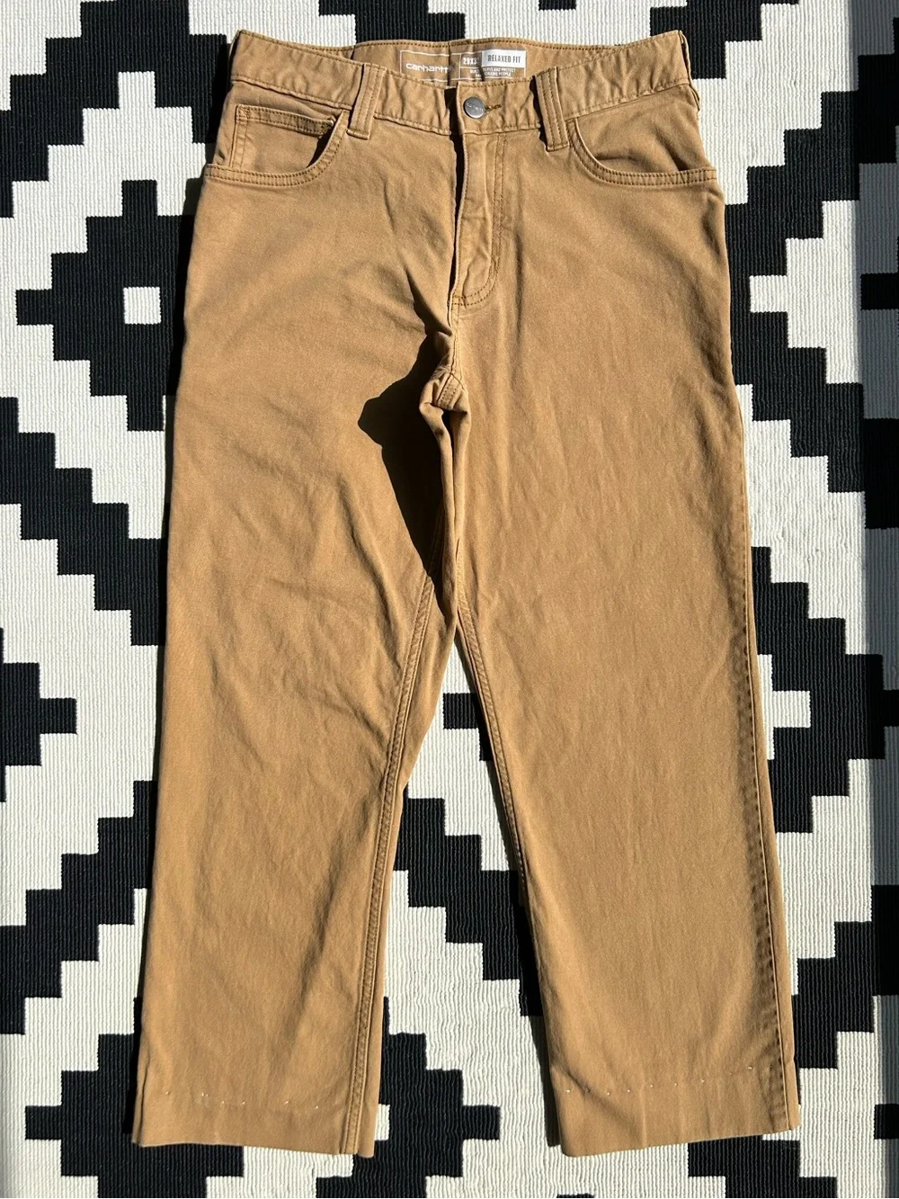 Carhartt Rugged Flex Relaxed Fit Canvas 5-pocket work pants W29 L32 BN2517-M - Picture 3 of 15